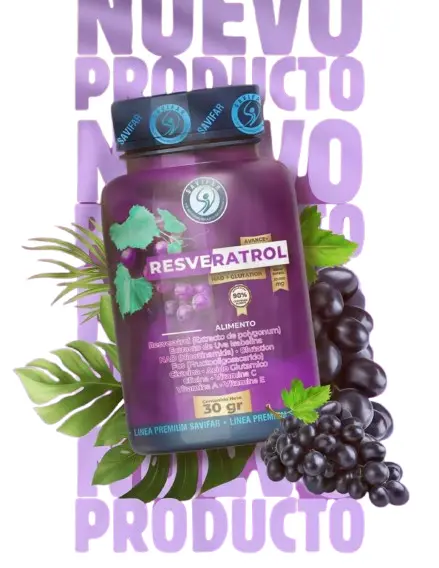 Resveratrol con NAD en capsula 60 gr